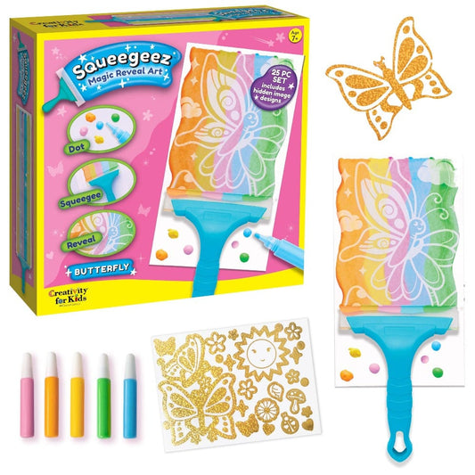 Creativity for Kids Coloring & Painting Kits Default Squeegeez Magic Reveal Art - Butterfly