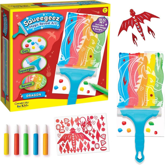 Creativity for Kids Coloring & Painting Kits Default Squeegeez Magic Reveal Art - Dragon