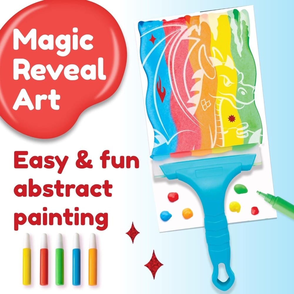 Creativity for Kids Coloring & Painting Kits Default Squeegeez Magic Reveal Art - Dragon