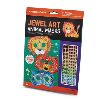 Crocodile Creek Art & Craft Activity Kits Jewel Art Animal Masks
