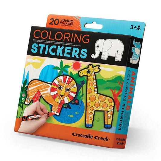 Crocodile Creek Coloring & Painting Kits Coloring Stickers - Safari Animals