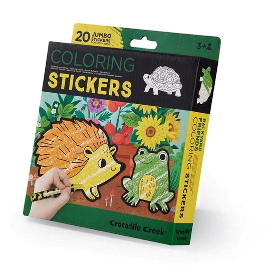 Crocodile Creek Coloring & Painting Kits Default Coloring Stickers - Backyard Friends