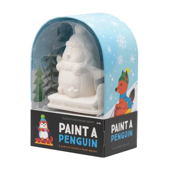 Crocodile Creek Coloring & Painting Kits HOLIDAY Paint a Ceramic Penguin