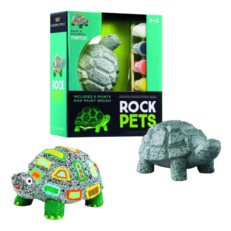 Crocodile Creek Coloring & Painting Kits Rock Pets - Turtle
