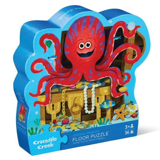 Crocodile Creek Floor Puzzles Octopus Treasure 36 Piece Puzzle