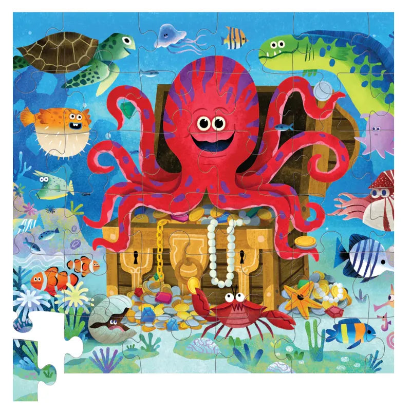 Crocodile Creek Floor Puzzles Octopus Treasure 36 Piece Puzzle