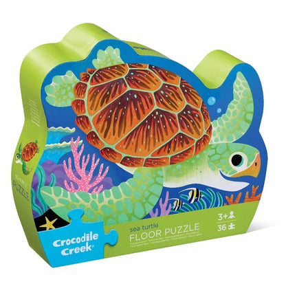 Crocodile Creek Floor Puzzles Sea Turtle 36 Piece Foil Puzzle