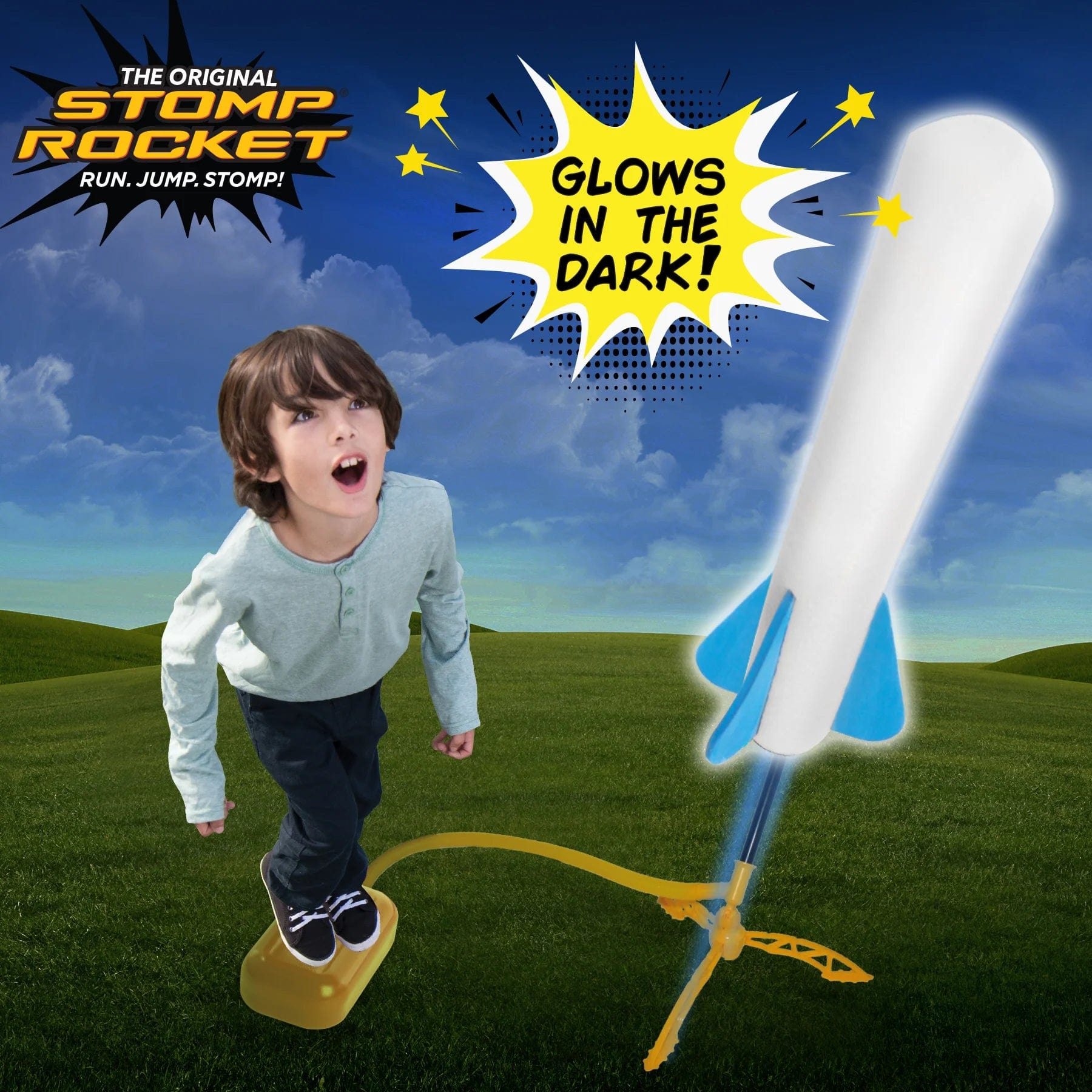 D & L Stomprockets Physical Play Stomp Rocket - Jr. Glow Refill  3 Pack
