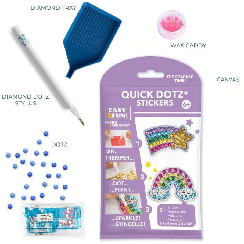 Diamond Dotz Art & Craft Activity Kits Diamond Dotz Big Dotz Stickers - Star Rainbow
