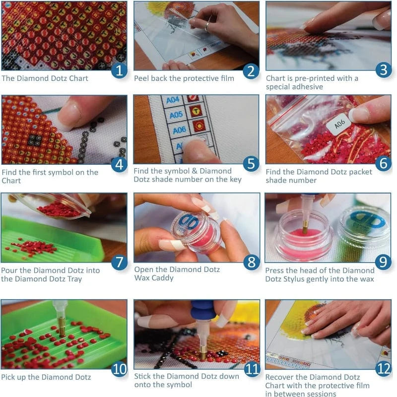 Diamond Dotz Art & Craft Activity Kits Diamond Dotz Big Dotz Stickers - Star Rainbow