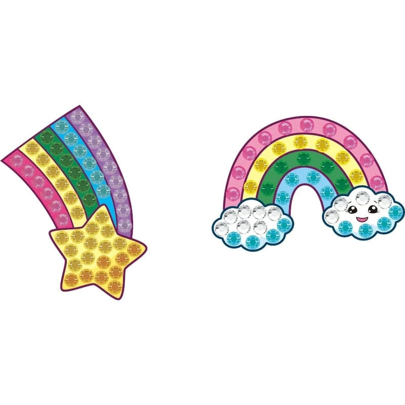 Diamond Dotz Art & Craft Activity Kits Diamond Dotz Big Dotz Stickers - Star Rainbow