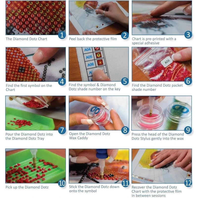 Diamond Dotz Art & Craft Activity Kits Diamond Dotz Stickers - Love You Chums