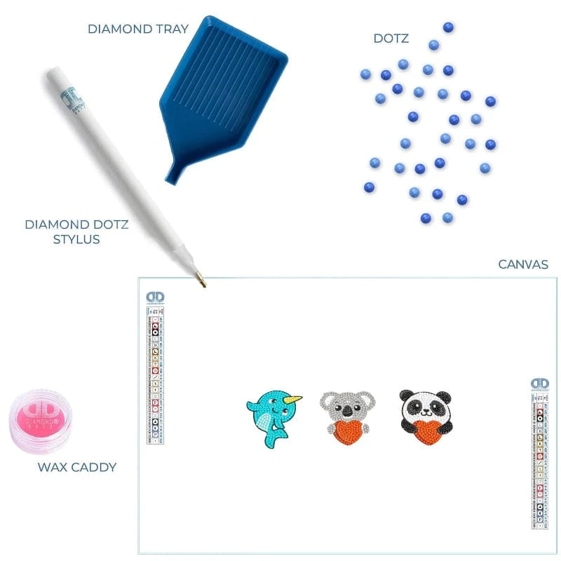 Diamond Dotz Art & Craft Activity Kits Diamond Dotz Stickers - Love You Chums