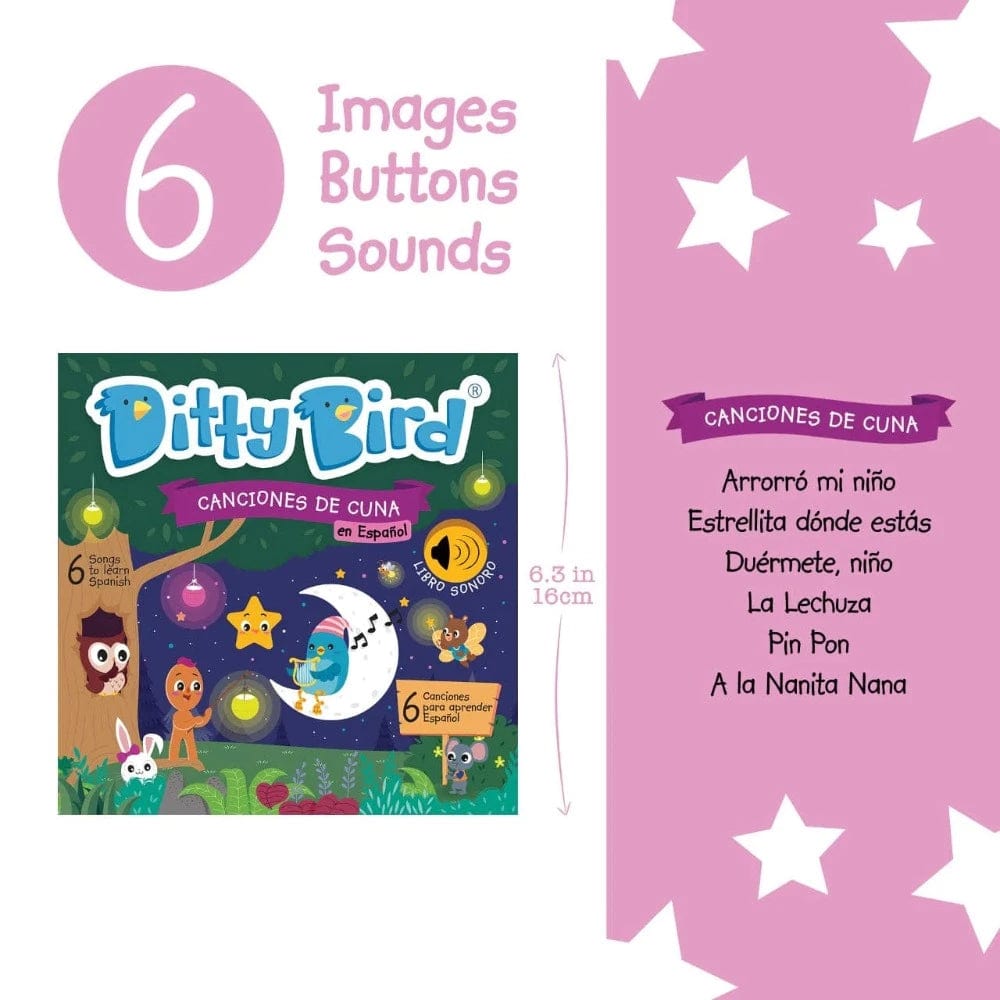 Ditty Bird Books with Sound Default Ditty Bird Canciones de Cuna