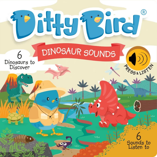 Ditty Bird Books with Sound Default Ditty Bird - Dinosaur Sounds