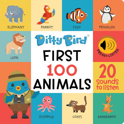 Ditty Bird Books with Sound Default Ditty Bird - First 100 Animals