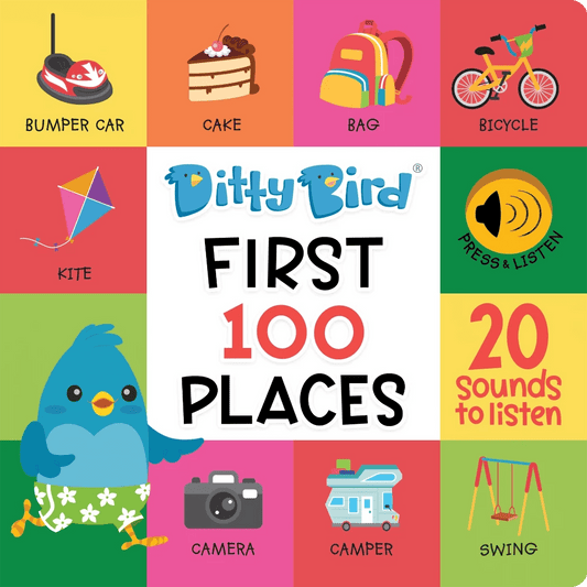 Ditty Bird Books with Sound Default Ditty Bird - First 100 Words About Places