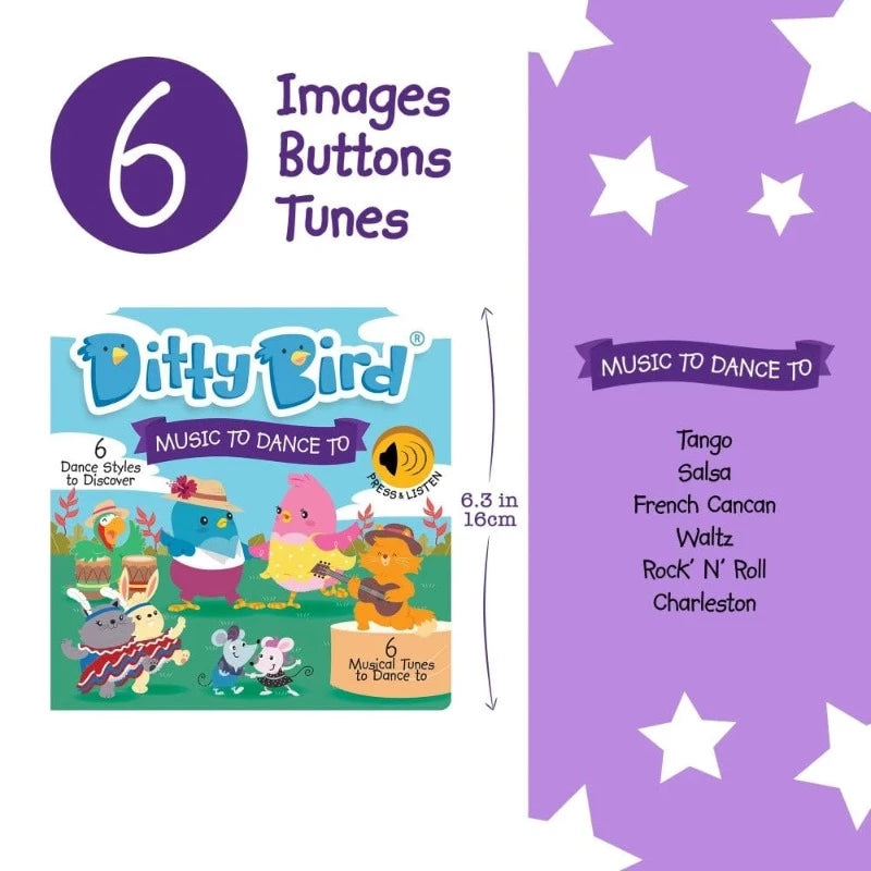 Ditty Bird Books with Sound Default Ditty Bird - Music To Dance To