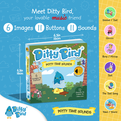 Ditty Bird Books with Sound Default Ditty Bird - Potty Time Sounds