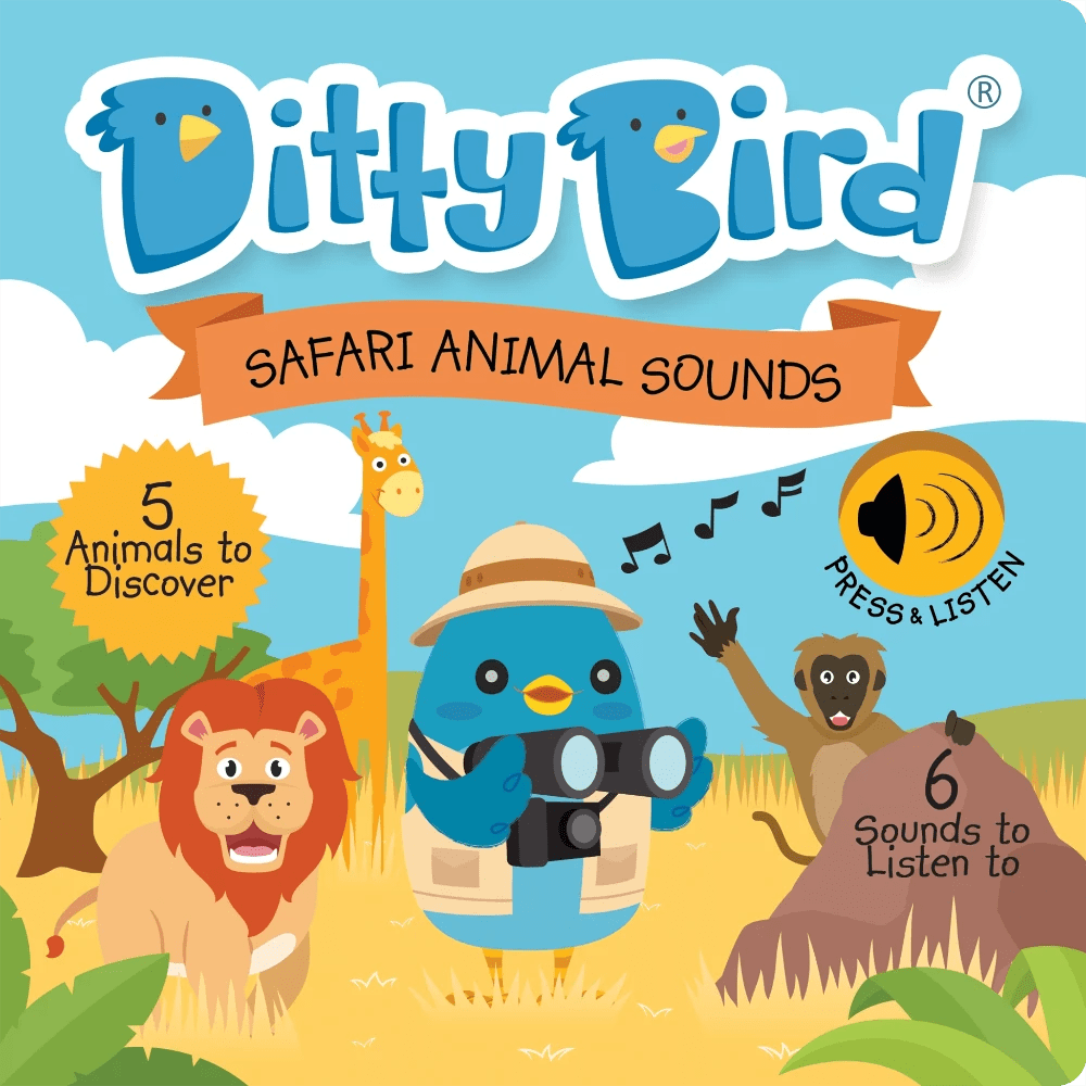 Ditty Bird Books with Sound Default Ditty Bird - Safari Animal Sounds
