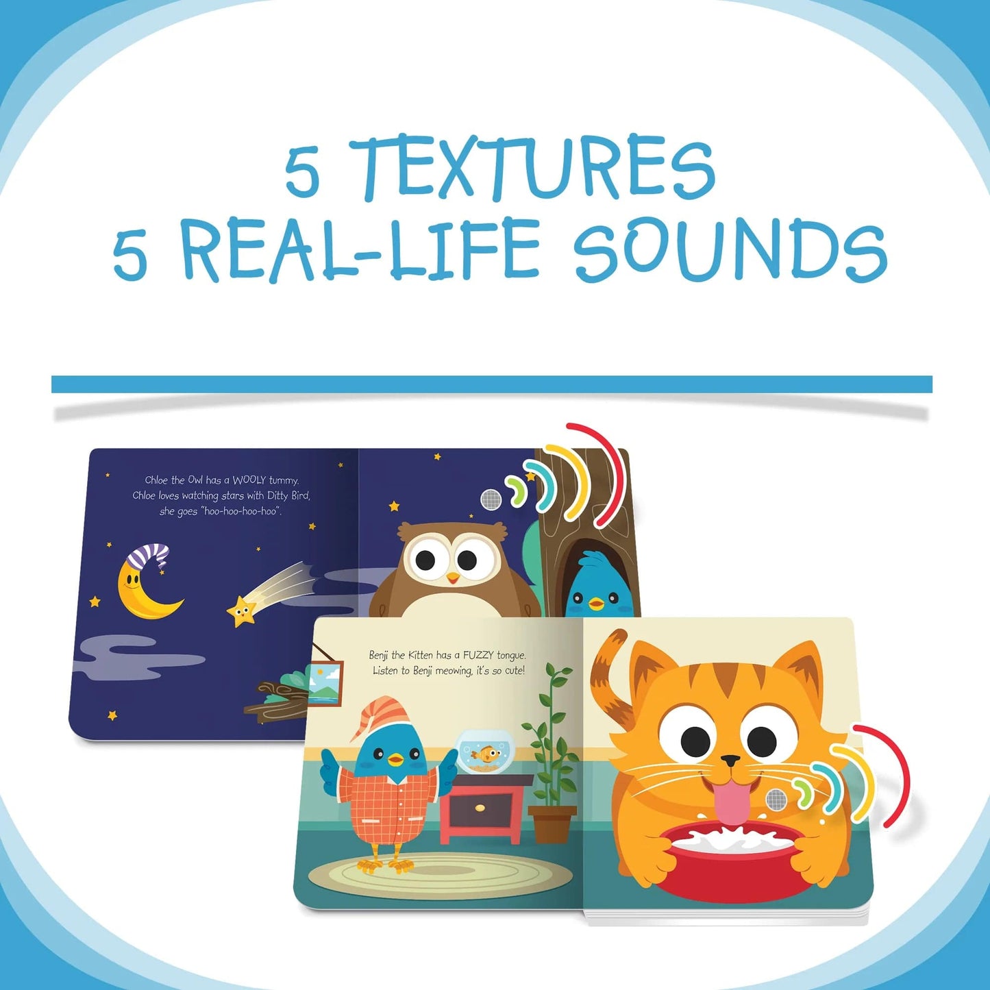 Ditty Bird Books with Sound Default Ditty Bird - Touch the Cute Animals