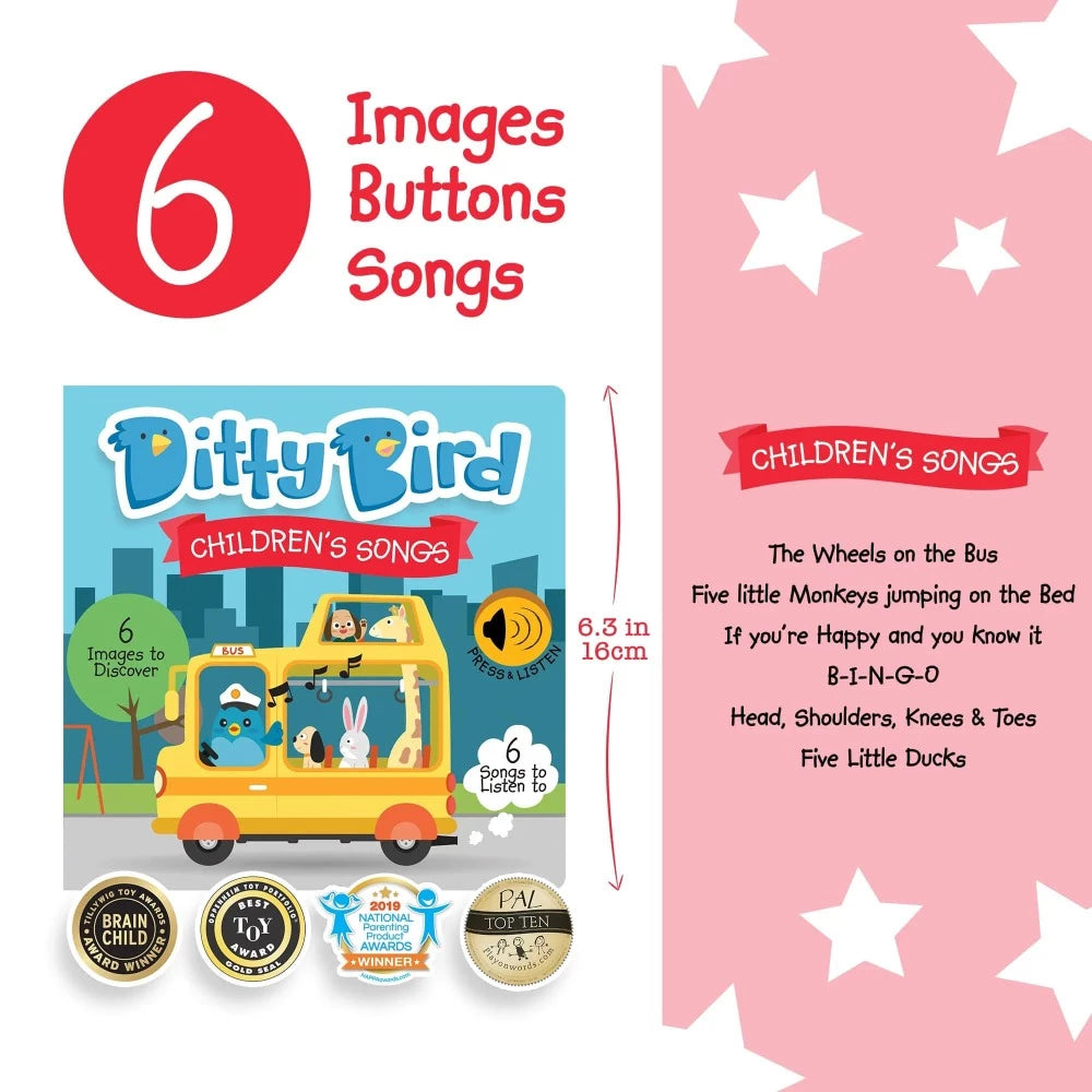 Ditty Bird Books with Sound Ditty Bird - Children's Songs