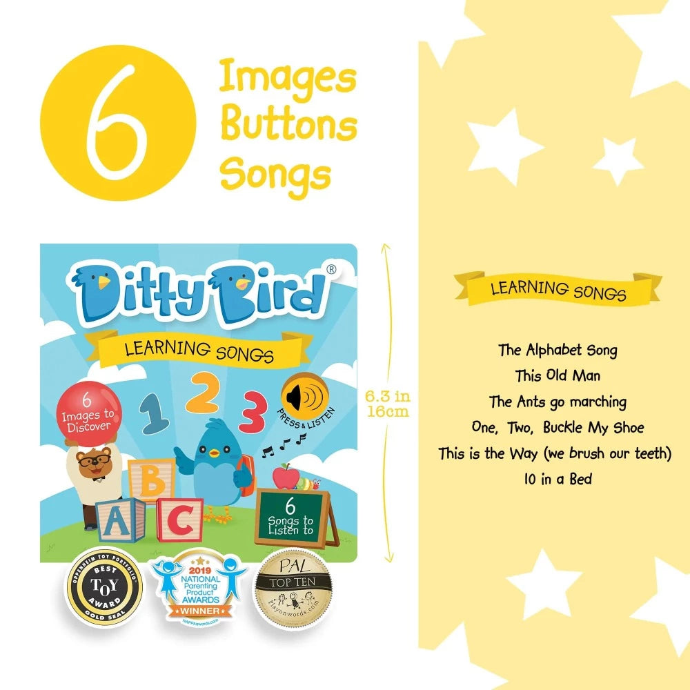 Ditty Bird Books with Sound Ditty Bird  - Learning Songs