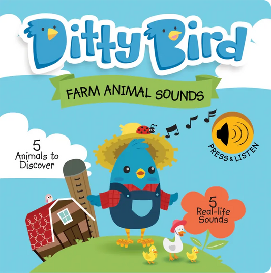 Ditty Bird MEMA Ent. Books with Sound Default Ditty Bird - Farm Animal Sounds