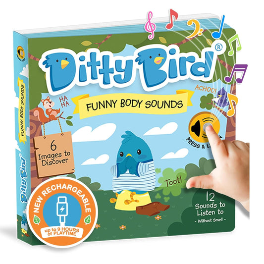 Ditty Bird MEMA Ent. Books with Sound Default Ditty Bird - Funny Body Sounds