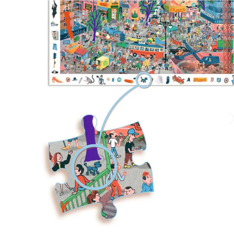 Djeco 200 Piece Puzzles The City 200 Piece Observation Puzzle