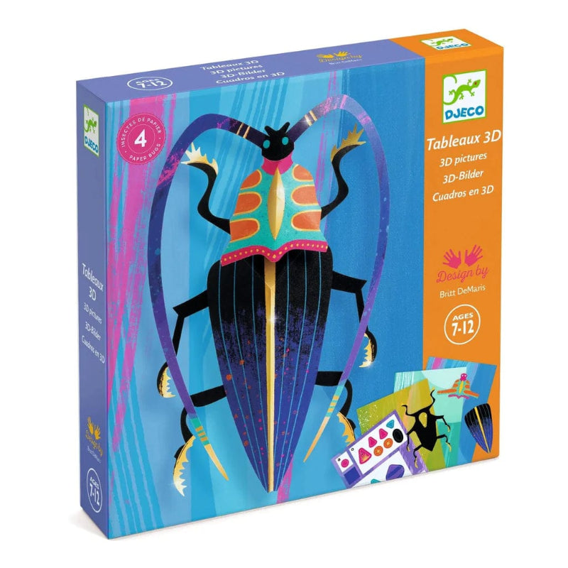 Djeco Art & Craft Activity Kits Default 3D Paper Bugs Creation