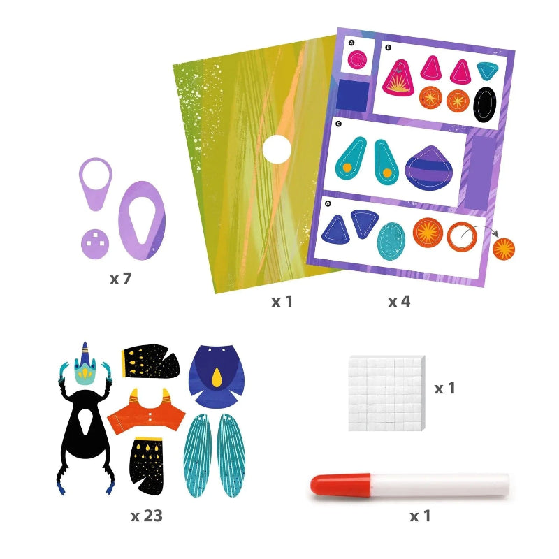 Djeco Art & Craft Activity Kits Default 3D Paper Bugs Creation