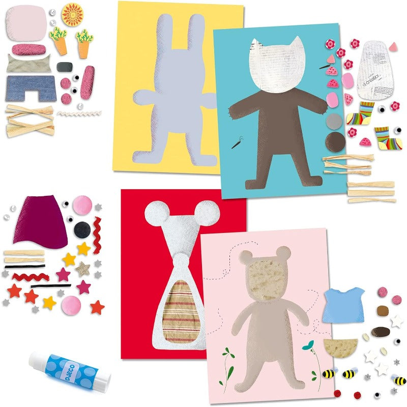 Djeco Art & Craft Activity Kits Default Collages for Little Ones