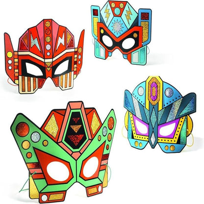 Djeco Art & Craft Activity Kits Default DIY Super Robot Masks