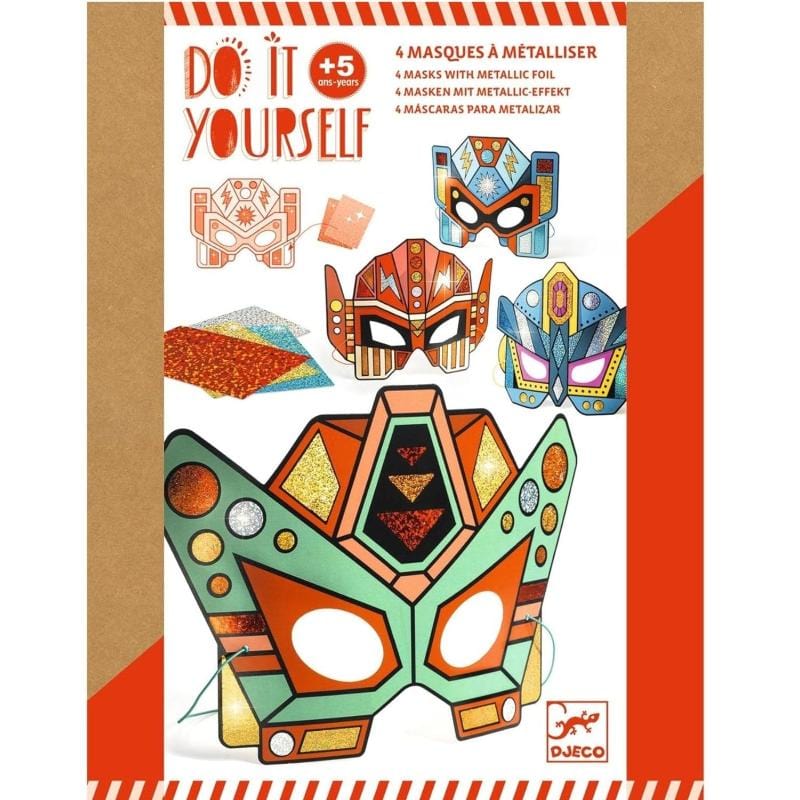 Djeco Art & Craft Activity Kits Default DIY Super Robot Masks