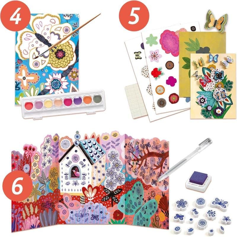 Djeco Art & Craft Activity Kits Default Multi-Activity Craft Kit - The Flower Garden