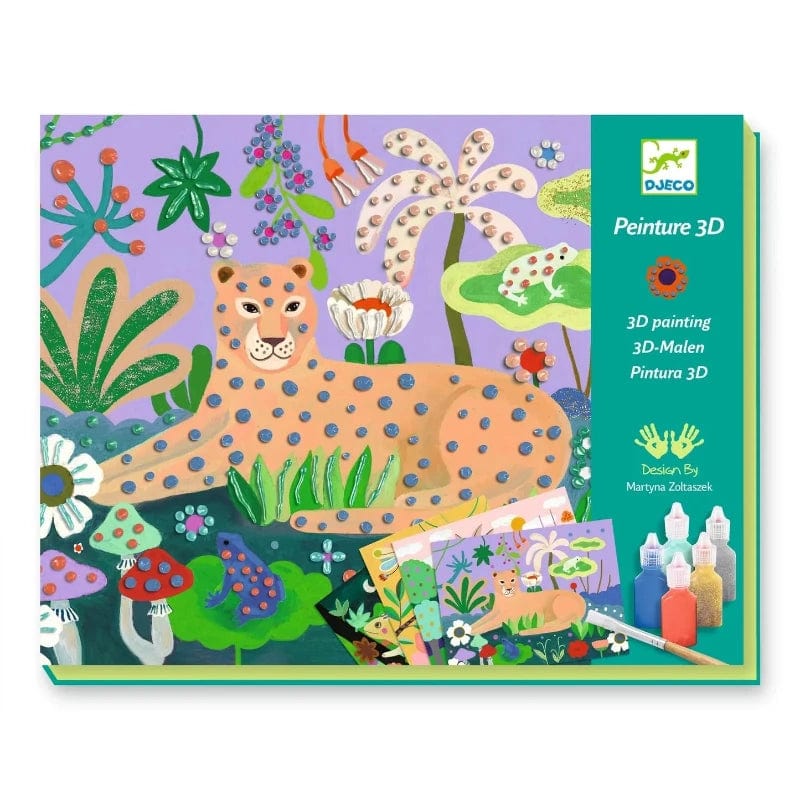 Djeco Art & Craft Activity Kits Default Tropical Forest 3D Painting