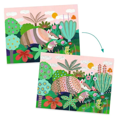 Djeco Art & Craft Activity Kits Default Tropical Forest 3D Painting