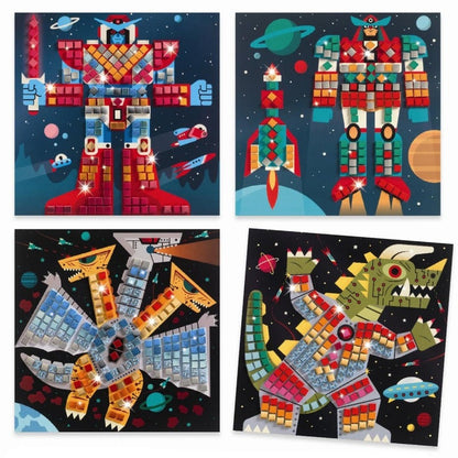 Djeco Art & Craft Activity Kits Mosaics Kit - Space Battle