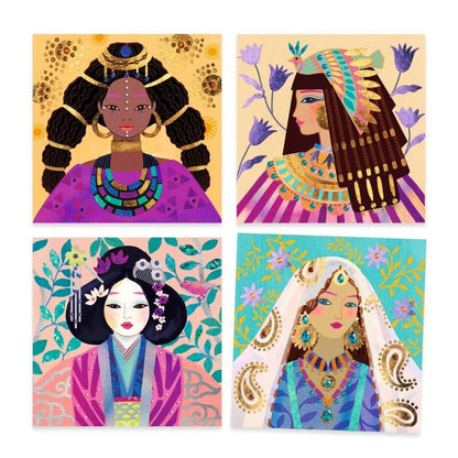 Djeco Art & Craft Activity Kits Precious Jewels Foil Boards