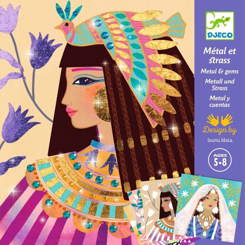 Djeco Art & Craft Activity Kits Precious Jewels Foil Boards