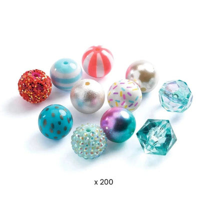 Djeco Art & Craft Jewelry Activity Kits Default Bubble Beads - Silver