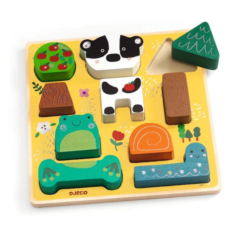 Djeco Chunky Puzzles Default Puzz & Match - Happy