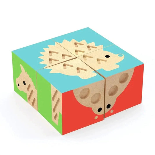 Djeco Chunky Puzzles Default Touch Basic Wooden Puzzle