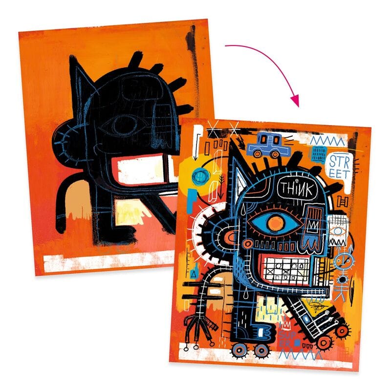 Djeco Coloring & Painting Kits Inspired by Basquiat Art Kit