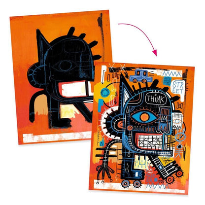 Djeco Coloring & Painting Kits Inspired by Basquiat Art Kit
