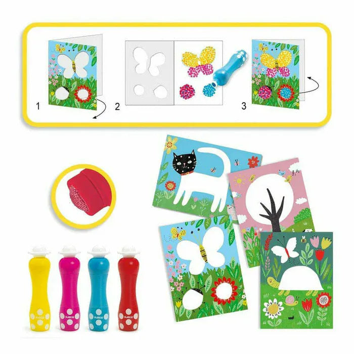 Djeco Coloring & Painting Kits Small Dot World Painting