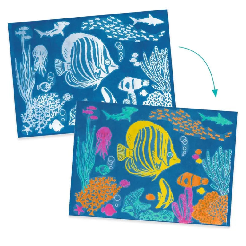 Djeco Coloring & Painting Kits Ultramarine Cyanotype Paper Craft