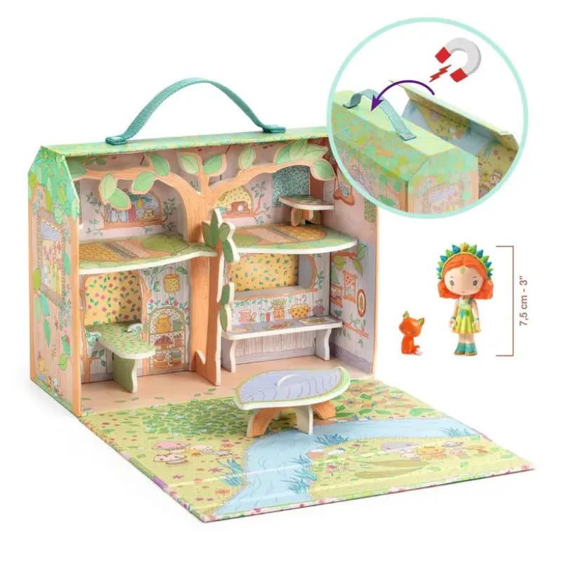 Djeco Doll Playsets Tinyly Sylvia & Fox House