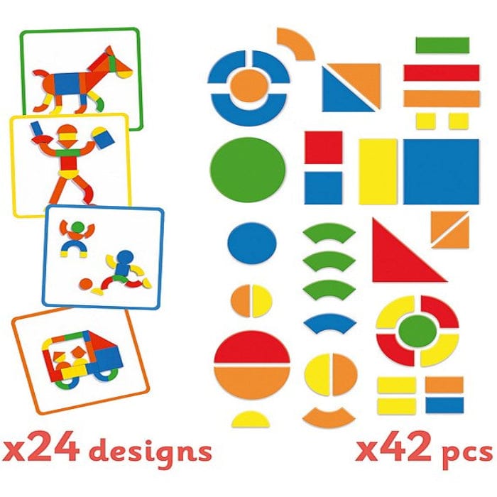 Djeco Magnetic Building Sets Geoform Magnetic Activity Case